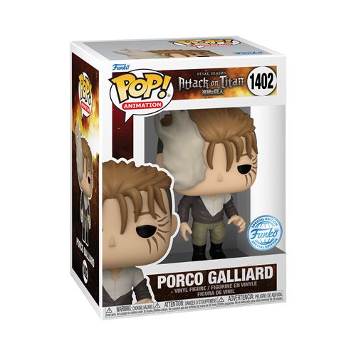 Figurine Funko Pop Animation Attack on Titan Porco Galliard