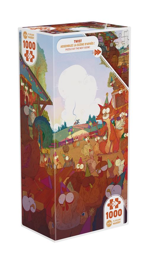 Puzzle 1000 pièces Iello Twist Chicky Fox