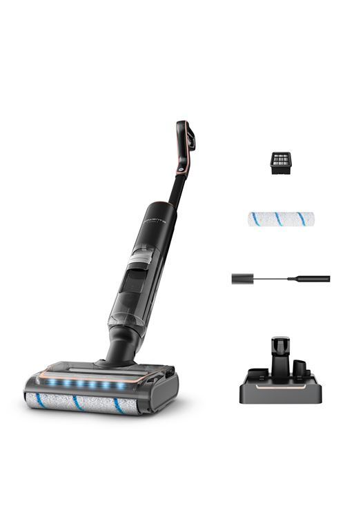 Rowenta X-Clean 7 GZ5736E0 Stabstaubsauger/Elektrischer Besen 2-in-1-Stabstaubsauger Akku Trocken&Nass Beutellos Schwarz