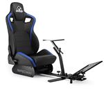 Siège de simulation baquet avec support pour volant et pédalier Subsonic SRC 900 Racing Cockpit Noir et bleu