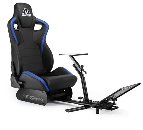 Siège De Course MSW Avec Support Volant/pédales – Réglable – Pour Simulateur De Conduite