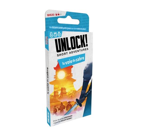 Jeu d'escape game Asmodee Unlock! Short 14 La voie du sabre
