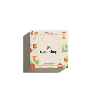 Pack de 12 Microdrinks Waterdrop Vibe Blanc et Orange