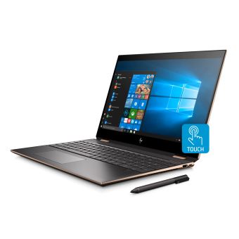 PC Portable HP Tactile et Convertible Spectre x360 15 df0005nf 15 6 Ultra HD Argent Cendre Fonce Intel Core i7 16 Go RAM 512 BG PCIe Nvidia GeForce GTX 1050Ti 4GB PC