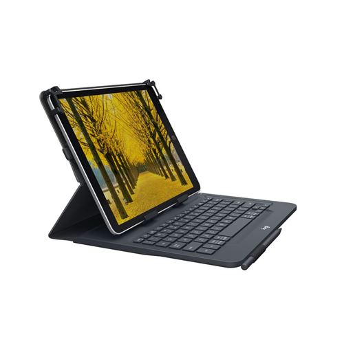 Etui clavier Logitech Universal Folio pour tablettes 9 à 10 pouces Gris