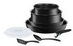 Batterie de cuisine Tefal Ingenio Performance L6547502 9 pièces Noir