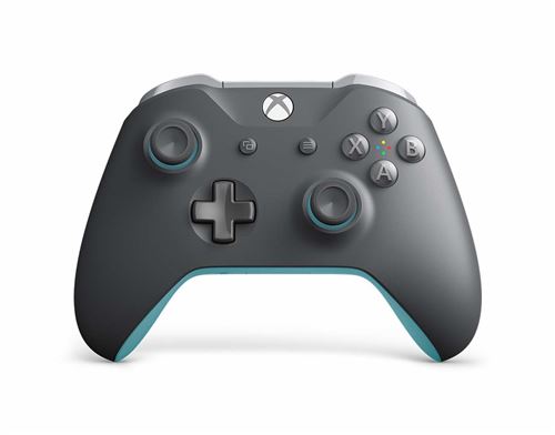 Manette Xbox One Microsoft Gris et Bleu Sans fil