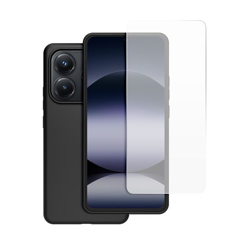 Pack Coque arrière semi rigide Made For Xiaomi et Protège écran en verre trempé pour Redmi Note 14 5G et