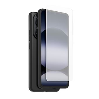 Coque + Film écran Pour Redmi Note 14 5G - TPU Motif Carbone + 2 Verres Trempés, Protection Complète