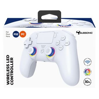 Manette sans-fil Subsonic SA5716-2 blanche PS5 et PC