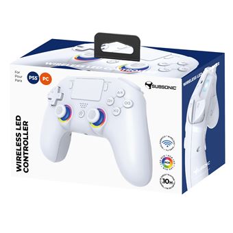 Manette sans-fil Subsonic SA5716-2 blanche PS5 et PC