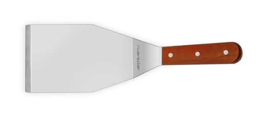 Grande spatule en inox Riviera & Bar Gris et Marron