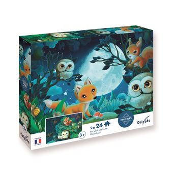 PUZZLE 2x24p AU CLAIR DE LUNE