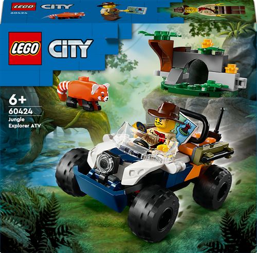 LEGO® City 60424 Le tout-terrain de l’explorateur de la jungle et le panda roux