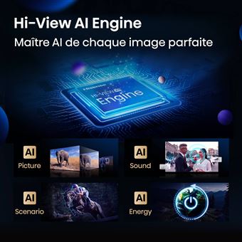 TV MINILED Hisense 65U79Q 144Hz Caisson de basse integre Dolby Vision-Atmos