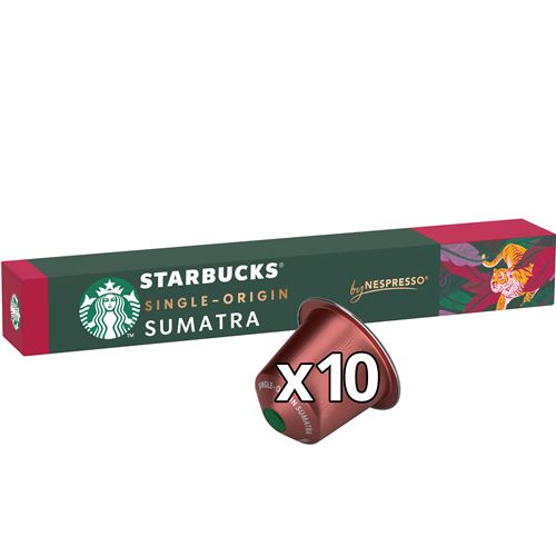 Pack de 10 capsules Starbucks by Nespresso Sumatra