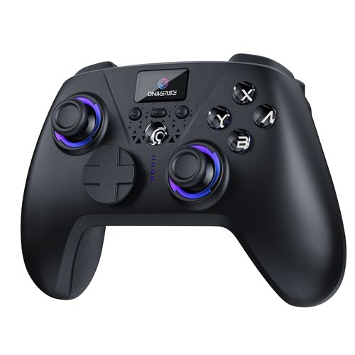 Oniv Noir Vide Manette Sans Fil Avec Écran Aura Oniverse Pour Nintendo Switch Pc Mac Mobile Tv Et Consoles Pc