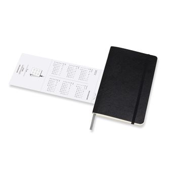 Agenda scolaire semainier Moleskine Pocket Couverture souple 2021-2022 Noir