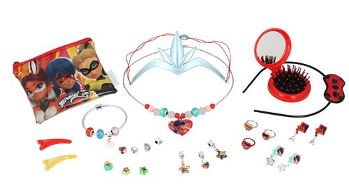 Coffret bijoux Miraculous Ladybug 25 pièces - Bijou de déguisement