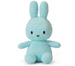 Peluche Miffy lapin velours côtelé 24 cm Bleu