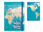 Cahier petit format Itotal A5 The World Is Yours