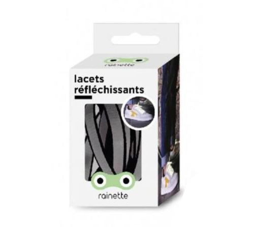 Lacets réfléchissants Rainette Noir