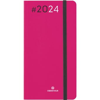 Agenda civil semainier poche Oberthur 16 FSC Flex Fuchsia