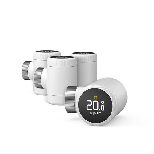 Pack Quattro tête thermostatique connectée et intelligente Tado X Blanc