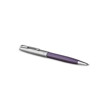 PARKER Sonnet Essentiel Stylo bille, Violet, Recharge noire pointe moyenne, Coffret cadeau