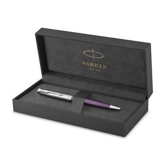 PARKER Sonnet Essentiel Stylo bille, Violet, Recharge noire pointe moyenne, Coffret cadeau