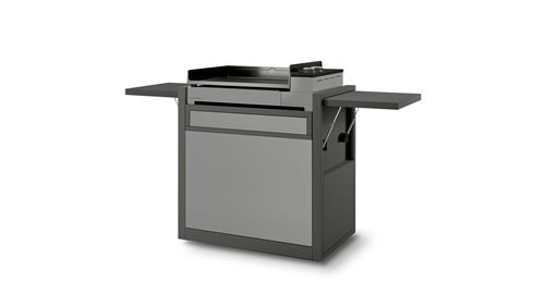 Chariot Premium Acier Fermé 60 pour plancha Premium 60 Forge Adour CH PAF NG 60 Noir et Gris