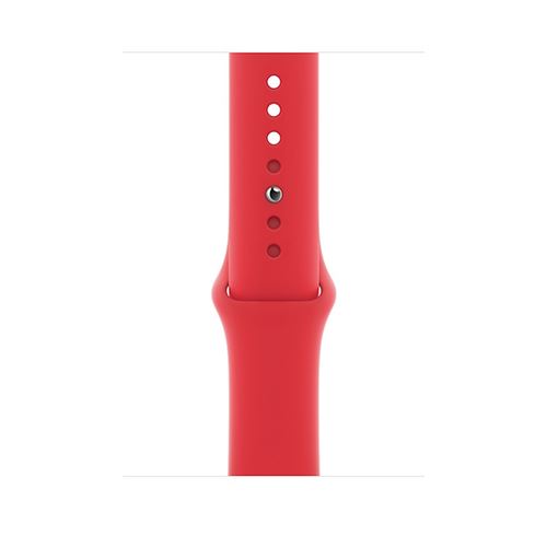 Apple 44mm Sport Band - (PRODUCT) RED - bracelet de montre pour montre intelligente - taille Regular - rouge - pour Watch (42 mm, 44 mm)