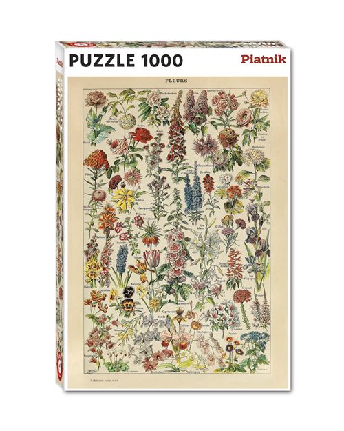 Puzzle 1000 pièces Piatnik Fleurs Millot - Piatnik