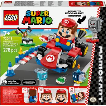 LEGO® Super Mario™ 72043 Mario Kart™ – LEGO® Mario™ interactif et kart standard