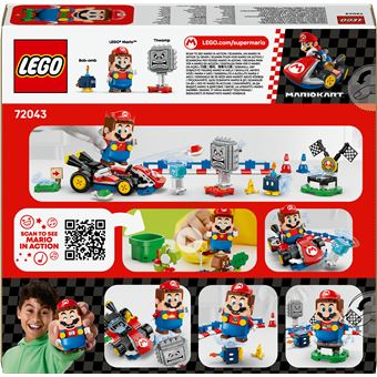 LEGO® Super Mario™ 72043 Mario Kart™ – LEGO® Mario™ interactif et kart standard