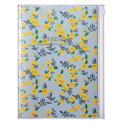 Agenda scolaire Mark's Flower 2022 2023 A5 Jaune
