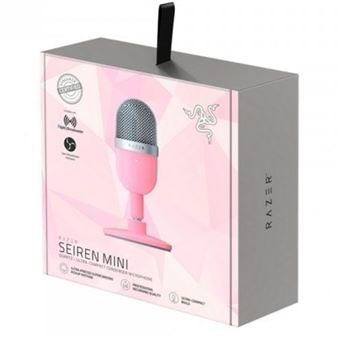 Microphone Razer Seiren Mini Quartz Rose et Gris - Microphone