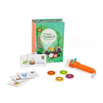 Lampe à histoires livre Moulin Roty Dans la jungle
