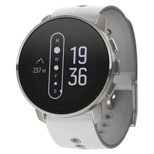 Suunto 9 Peak - Titanium - sporthorloge met riem - silicone - berkenwit - afmeting pols: 125-175 mm - Bluetooth - 62 g