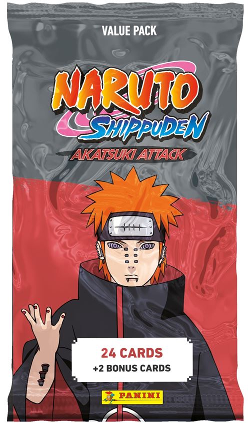 Stickers Naruto Shippuden Tc 2 Fat Pack 24 Cartes + 2 Cartes Bonus