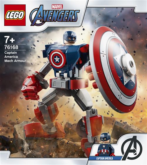 LEGO® Marvel Avengers 76168 L'armure robot de Captain America État correct - LEGO Super Heroes reconditionné disponible sur Fnac