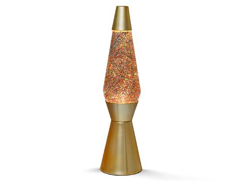 Itotal Doré Lampe À Lave Golden Glitter - Image 3