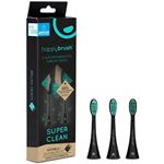 Têtes de rechange Happy Brush ECO V3 SuperClean Noir