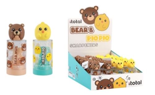 Taille-crayons Itotal Ours Poussins Modèle aléatoire