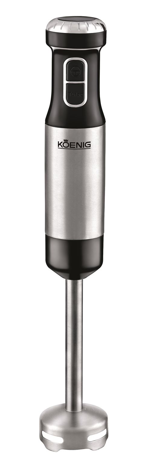 Mixeur plongeant Koenig Steel Line 10000287869 800 W Chrome Argent et Noir