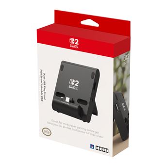 PlayStand portable Hori à double USB Noir pour Nintendo Switch 2