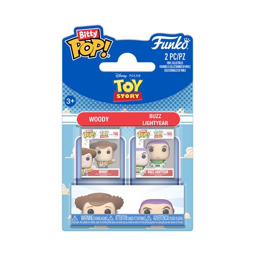 Pack de 2 figurines Funko Pop Toy Story Woody & Buzz Lightyear