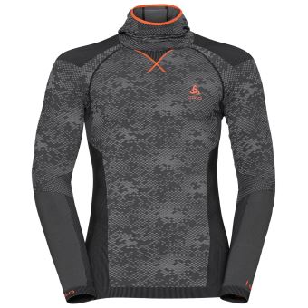T-shirt manches longues à capuche Odlo Blackcomb Evolution Gris Taille XL - 1