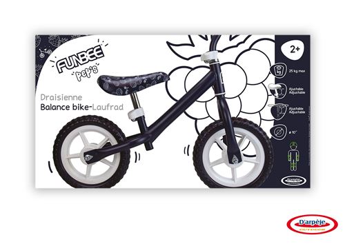 Funbee PEPS-OFUN85-MUR Draisienne, OFUN85-MUR, M&ucirc;re, 74 x 36 x 52 cm