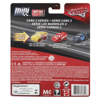 Pack de 3 mini-véhicules Cars Modèle aléatoire